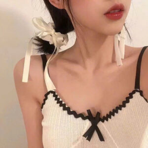 Dây crunchies đen trắng có dây