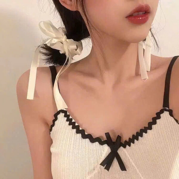 Dây crunchies đen trắng có dây