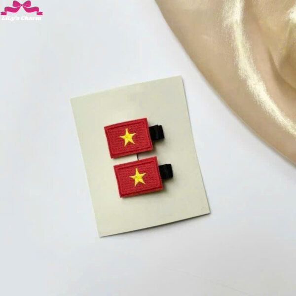 Kẹp tóc lá cờ Việt Nam - Image 2